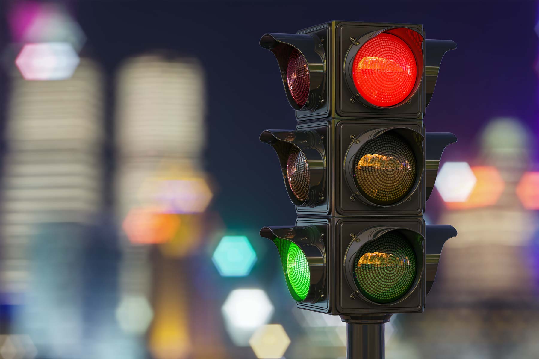 las vegas traffic light