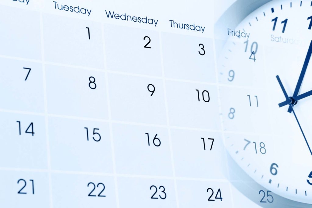 Calendar And Clock Image