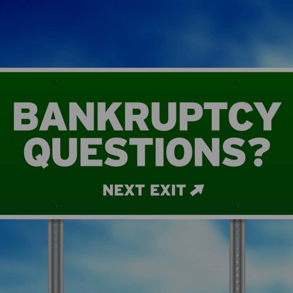 Bankruptcy Questions Street Sign