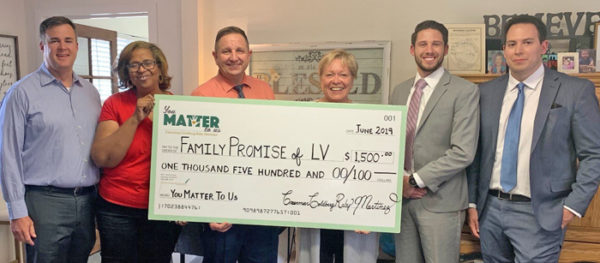 GGRM Presents Large Check To Family Promise Of LV