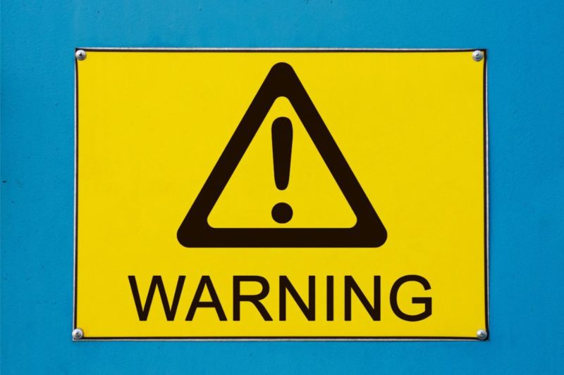 Yellow Warning Sign With Exclamation Point